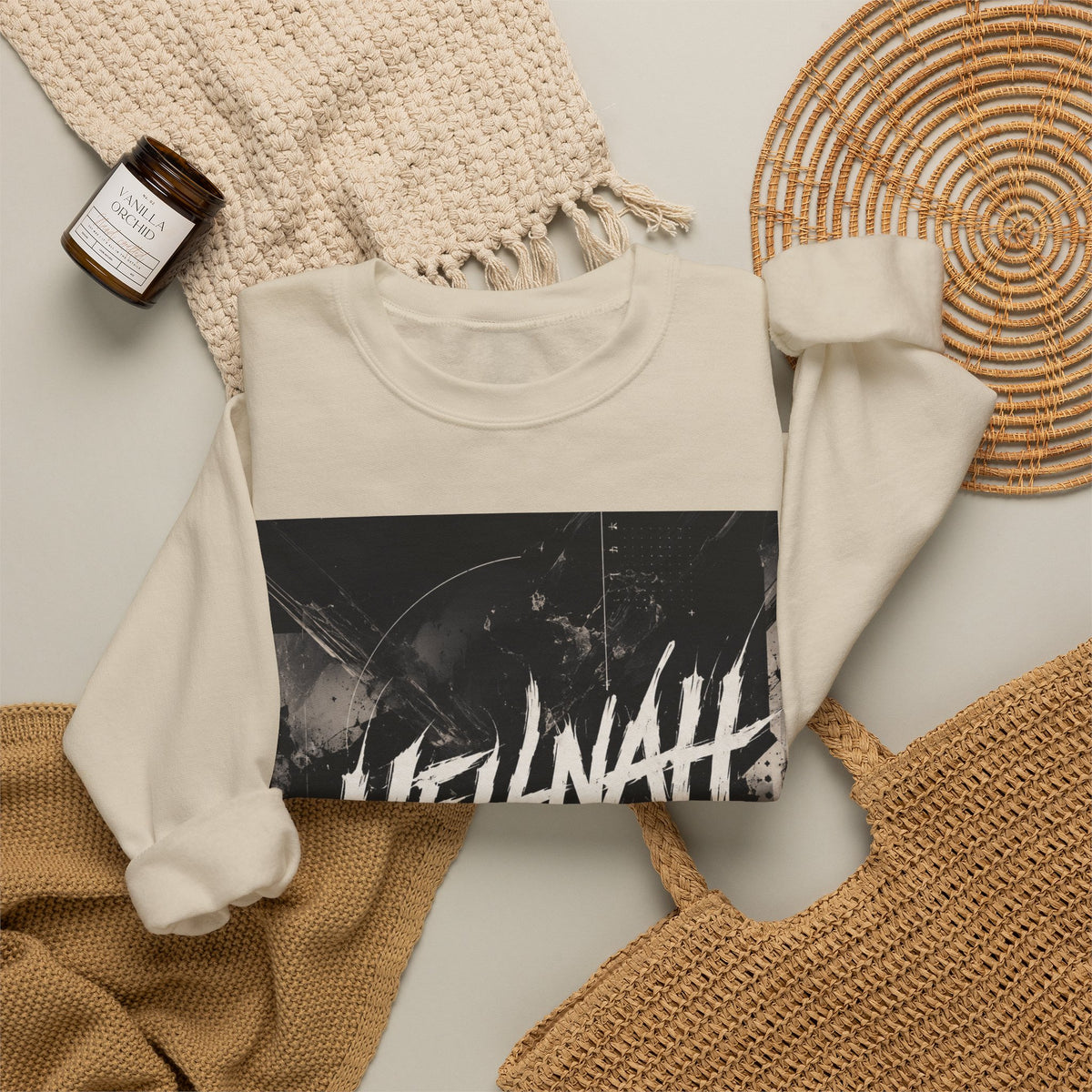 Unisex "HELLNAH" kapucnis pulóver