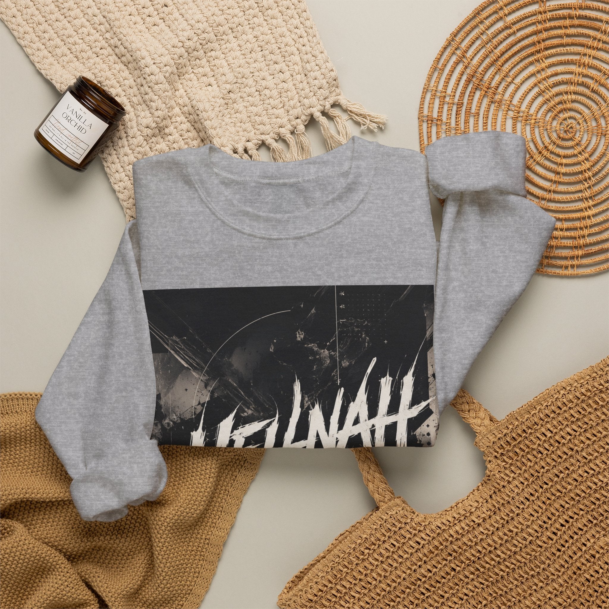 Unisex "HELLNAH" kapucnis pulóver